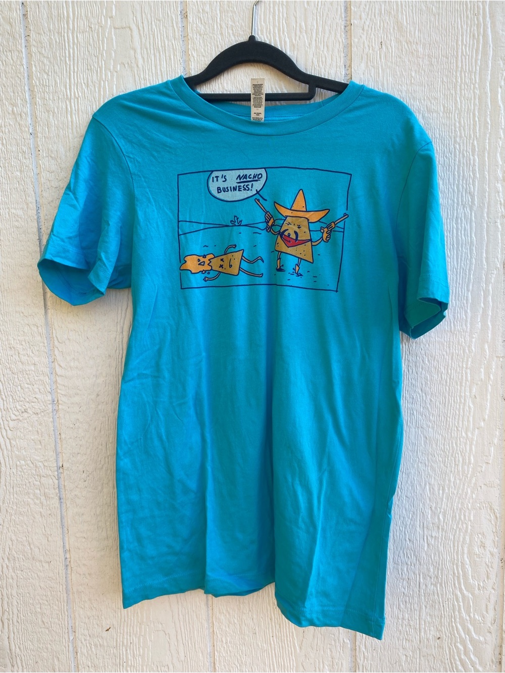 Bella Canvas Teal Graphic Short Sleeve Tee - Nacho Cartoon Panel